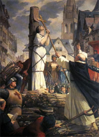 'Jeanne au bucher' by Jules Lenepveu (1819-1898)