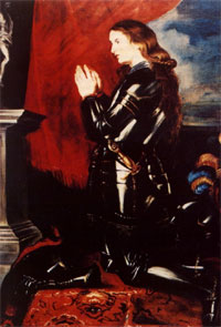 'Jeanne d'Arc beim beten' by Peter-Paul Rubens (1620)
