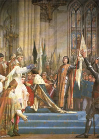 'Jeanne au sacre de Charles VII' by Jules Lenepveu (1819-1898)